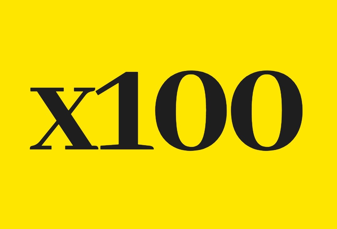 x100