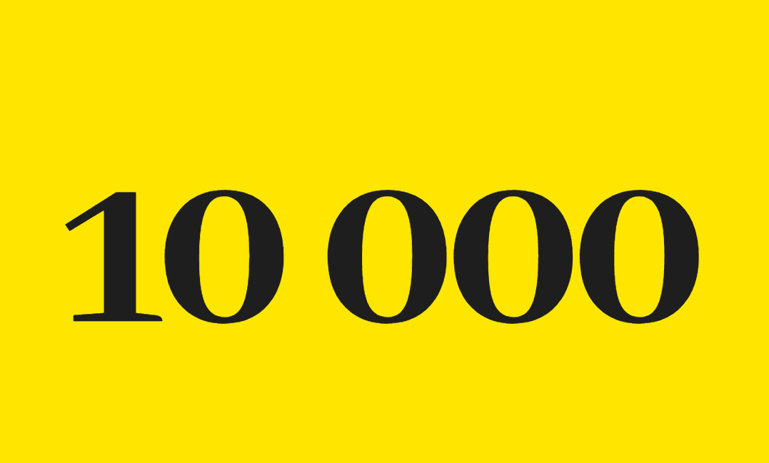 Chiffre de la semaine : 10 000