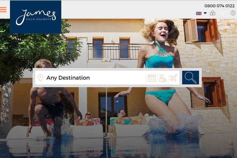 James Villa Holidays refreshes website as it launches to trade