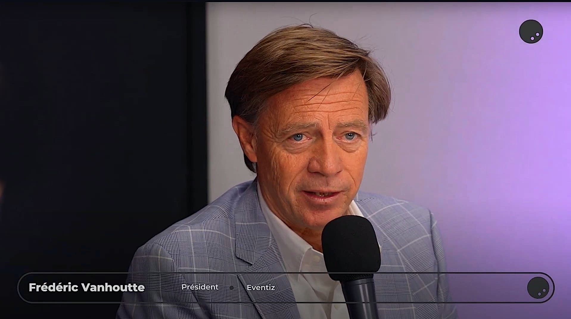 Frédéric Vanhoutte, président d'Eventiz, à l'IFTM 2025