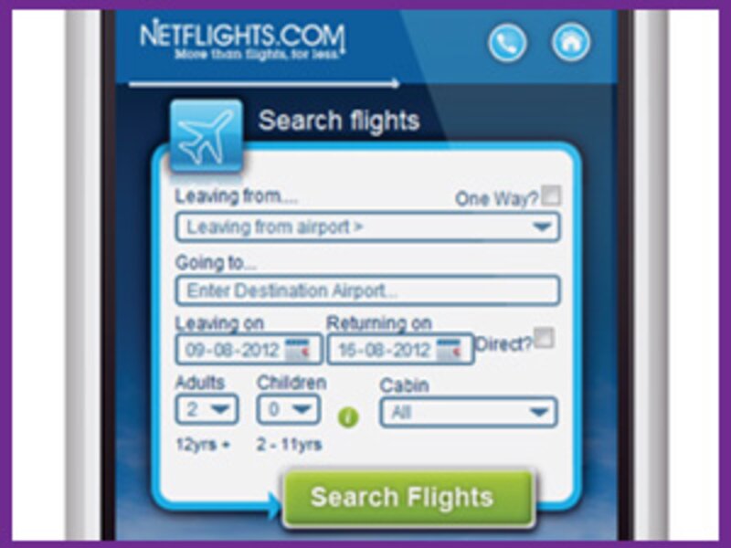 Netflights.com’s new mobile site developed by Inventive IT