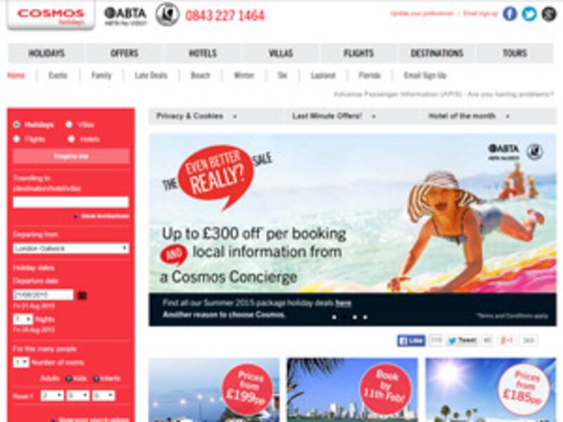 Cosmos’ social and direct marketing campaign aims to tempt past customers