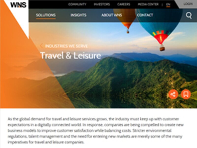 WNS unveils suite of travel tech solutions