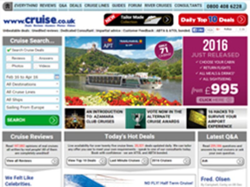Cruise.co.uk seeks private equity investment