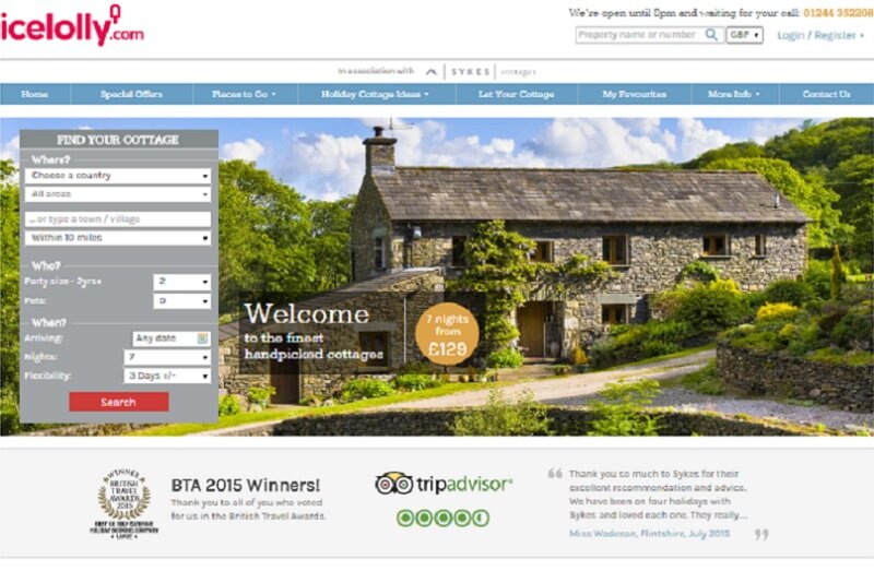 Push on cottage stays at icelolly.com as it targets ‘staycation’ market