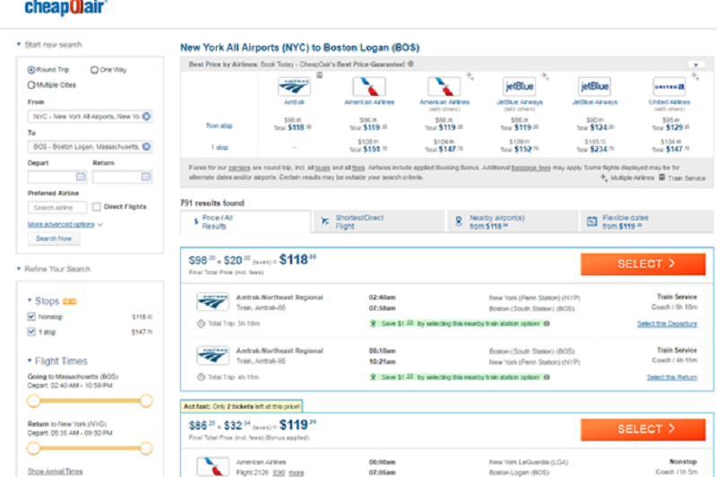 SilverRail deal with Fareportal offers rail fare comparison