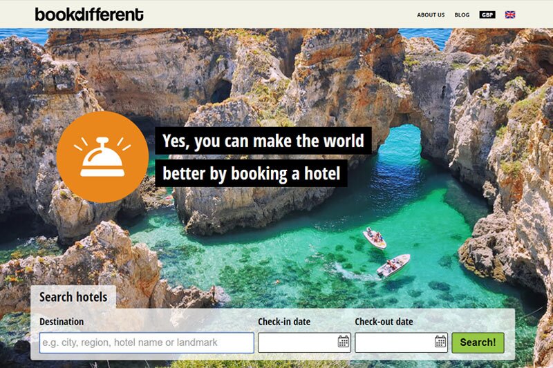 OTA BookDifferent starts giving to Travel Foundation