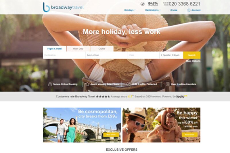 Broadway Travel aims to increase online bookings but not become an OTA