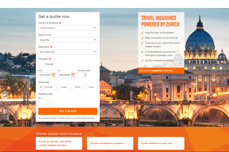 EasyJet ventures into insurance market