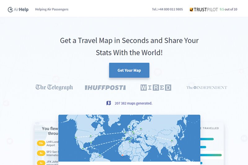 Take off for AirHelp’s new flight compensation and mapping tool