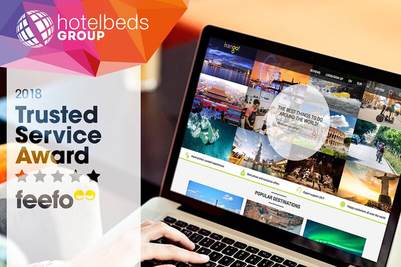 Hotelbeds Group’s tours and activities arm isango gains Feefo accolade