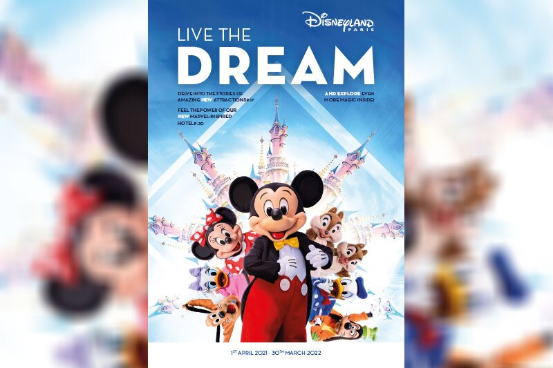 Disneyland Paris replaced hard copy brochure with digital version