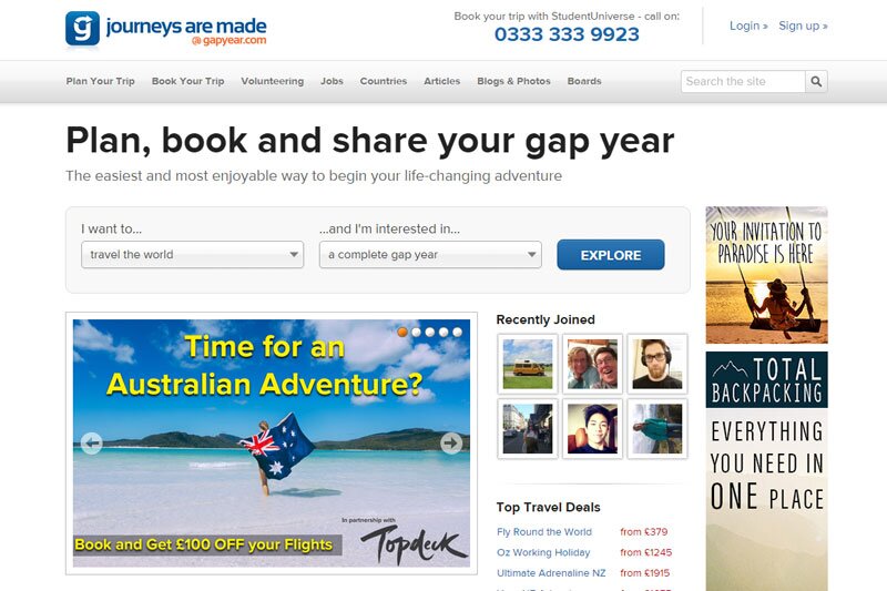 Flight Centre announces merger of StudentUniverse website and GapYear.com social network