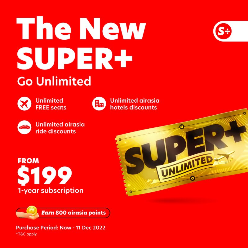 AirAsia expands SUPER+ flight subscription service to cover more destinations