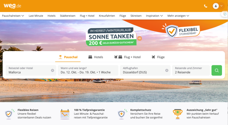 Lastminute and weg.de to use Peakwork technology