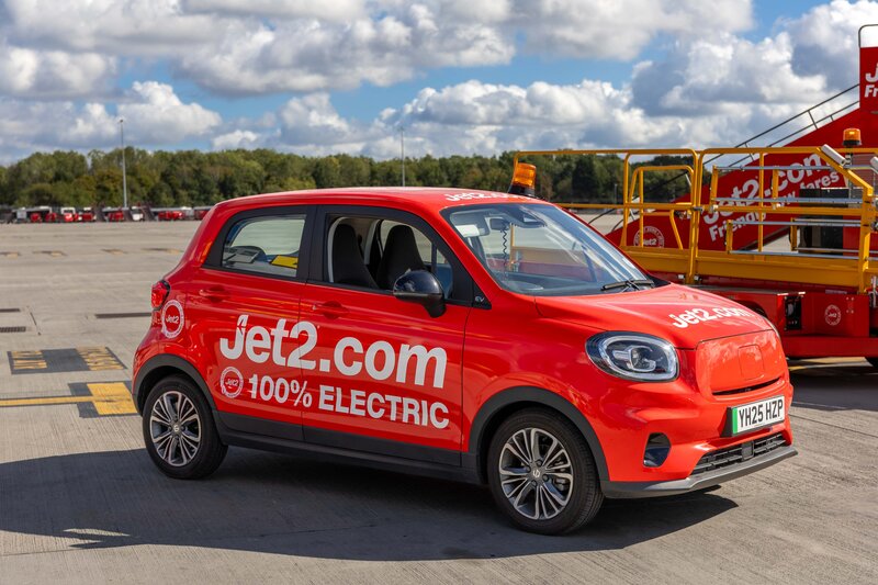 Jet2.com reaches 100% electric ground service equipment at Newcastle Airport