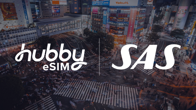 SAS adds complimentary in-app eSIM to every booking with Hubby