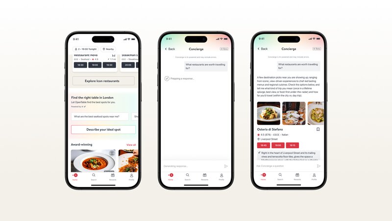 OpenTable updates its AI Concierge to backdrop of new data