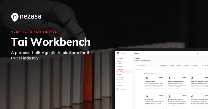 Nezasa launches AI workbench Tai for travel sellers' operations ease