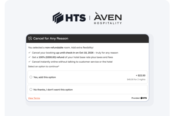 Aven Hospitality and Hopper bring flexible cancellation option to hotel partners